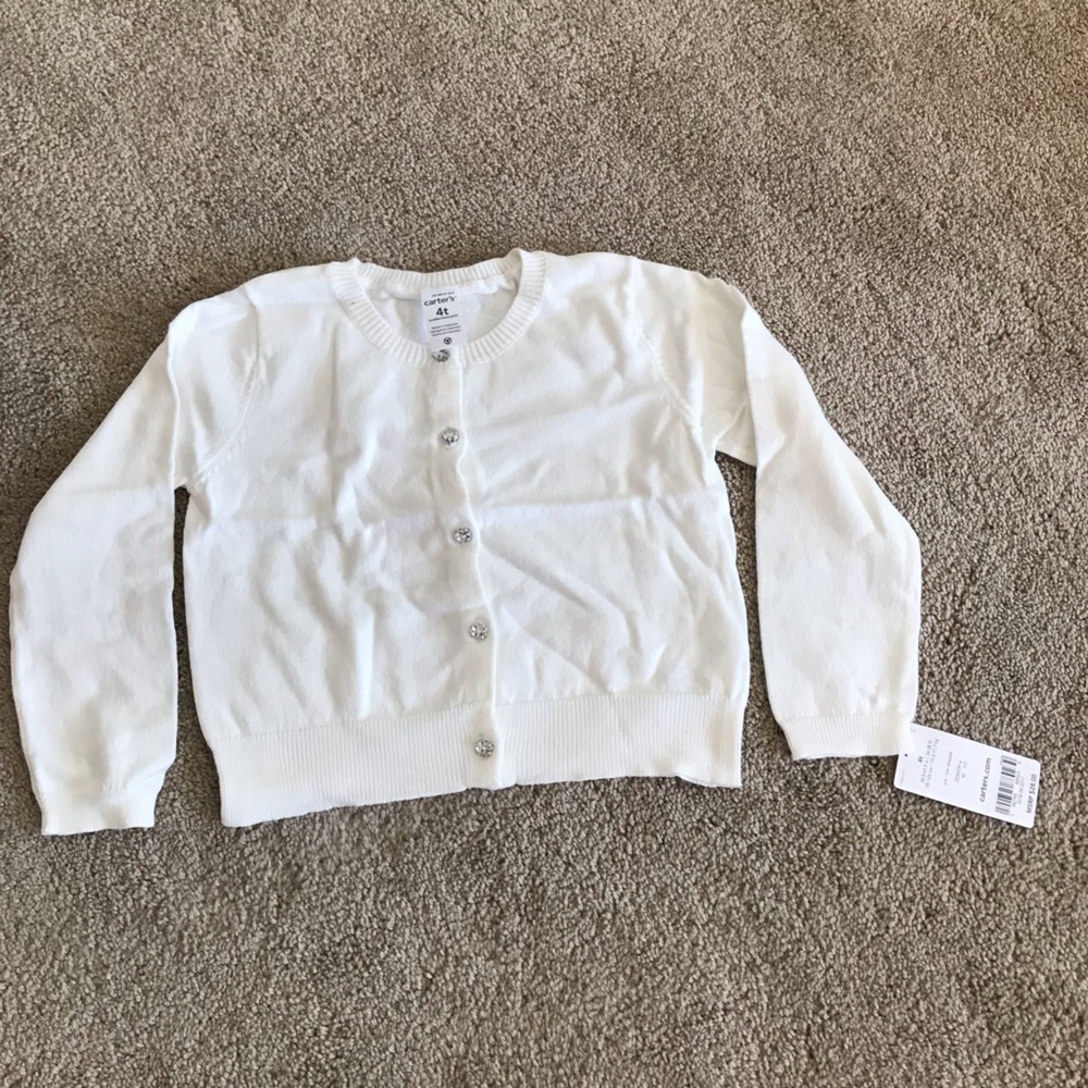Carter’s Little Girl’s Cardigan, 4T-NWT